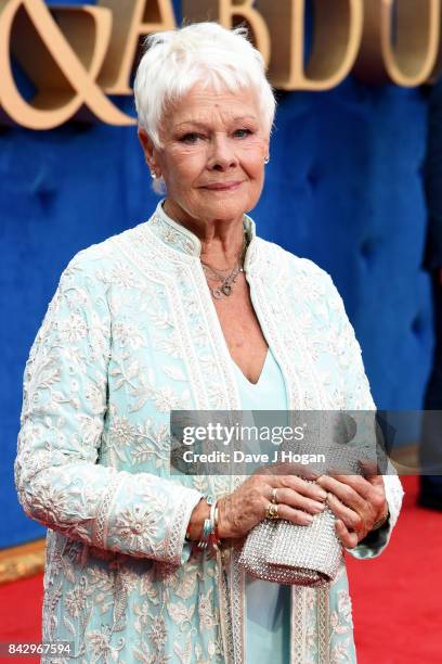 Judi Dench attends the "Victoria & Abdul" UK premiere at Odeon Leicester Square on September 5, 2017 in London, England.