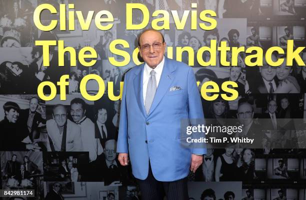 Clive Davis arrives for the Clive Davis: 'Soundtrack Of Our Lives' special screening at The Curzon Mayfair on September 5, 2017 in London, England.