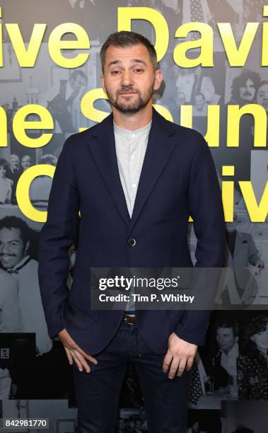 Director Chris Perkel arrives for the Clive Davis: 'Soundtrack Of Our Lives' special screening at The Curzon Mayfair on September 5, 2017 in London,...