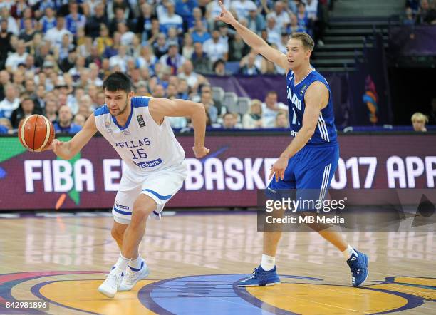 Kostas Papanikolaou of Greece during the FIBA Eurobasket 2017 Group A match between Greece and Finland on September 5, 2017 in Helsinki, Finland.