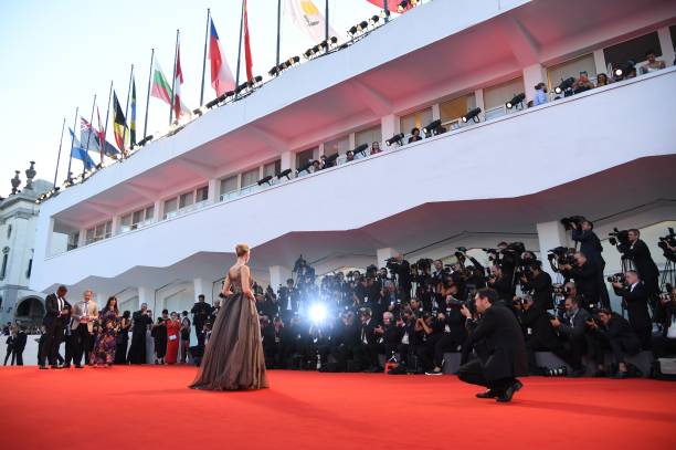 Actress Jennifer Lawrence attends the premiere of the movie "Mother" presented in competition at the 74th Venice Film Festival on September 5, 2017...