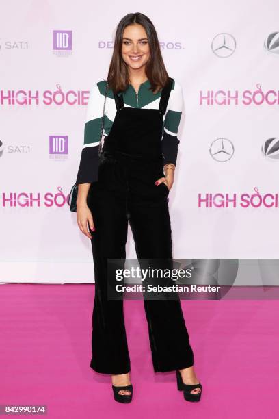 Janina Uhse attends the 'High Society' premiere at CineStar on September 5, 2017 in Berlin, Germany.