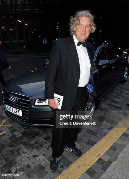 James May arrives in an Audi at the GQ Men of the Year Awards at Tate Modern on September 5, 2017 in London, England.