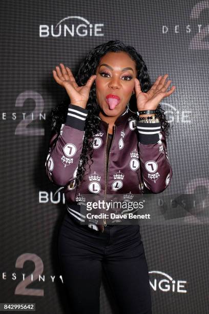 Lady Leshurr attends the Destiny 2 launch event on PlayStation 4. Available from Wednesday 6th September 2017 #Destiny2 at Mondrian Hotel on...