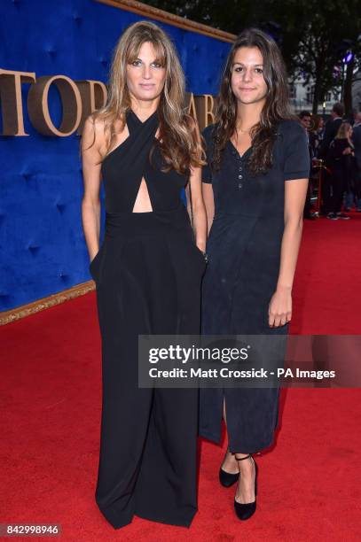 Jemima Khan and Tyrian White arriving at the UK premiere of Victoria & Abdul at the Odeon, Leicester Square, London.