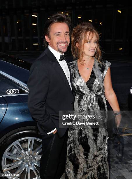 Richard Hammond and Mindy Hammond arrive in an Audi at the GQ Men of the Year Awards at Tate Modern on September 5, 2017 in London, England.