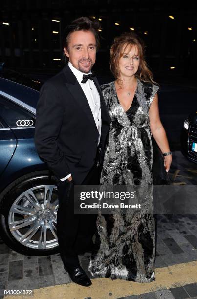 Richard Hammond and Mindy Hammond arrive in an Audi at the GQ Men of the Year Awards at Tate Modern on September 5, 2017 in London, England.