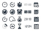 time clock icons