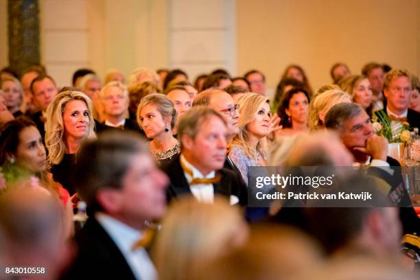 Queen Maxima of The Netherlands attends the benefit gala dinner for the Princess Maxima Center for childrenÕs oncology in the Concertbuilding on...