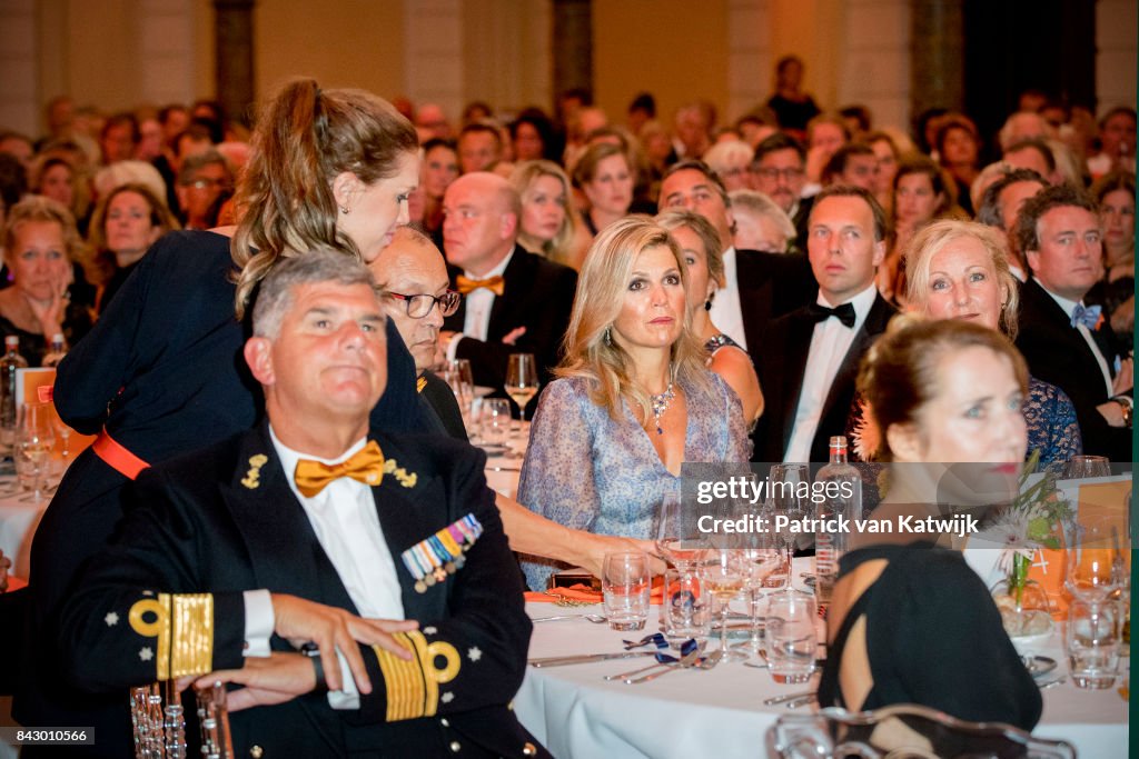 Queen Maxima attends charity gala diner for Princess Maxima Center for oncology in Amsterdam