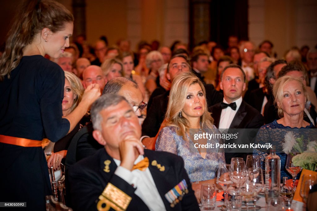 Queen Maxima attends charity gala diner for Princess Maxima Center for oncology in Amsterdam