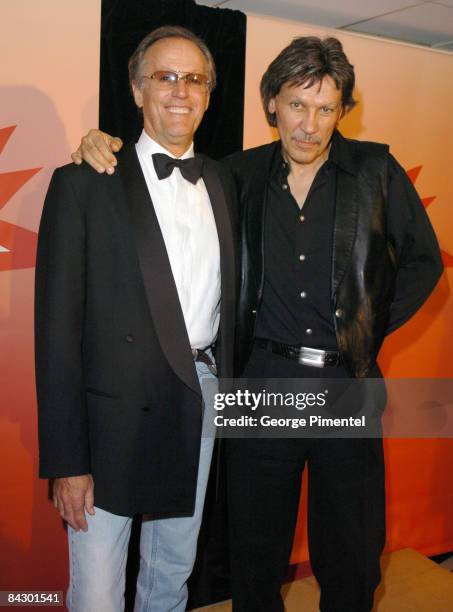 Peter Fonda with John Kay of Steppenwolf