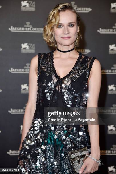 Diane Kruger arrives for the Jaeger-LeCoultre Gala Dinner during the 74th Venice International Film Festival at Arsenale on September 5, 2017 in...