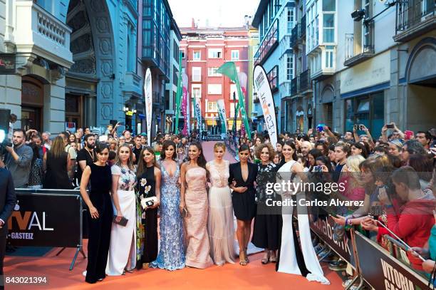 Spanish actresses Megan Montaner, Paula Usero, Lucia Diez, Marta Torne, Paula Echevarria, Marta Hazas, Monica Cruz, Adriana Ozores and Andrea Duro...