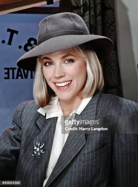 Actress Bess Armstrong poses for a portrait as private detective B.T. Brady in the TV movie 'This Girl for Hire' in 1983 in Los Angeles, California.
