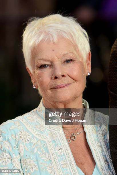 Judi Dench attends the "Victoria & Abdul" UK premiere at Odeon Leicester Square on September 5, 2017 in London, England.