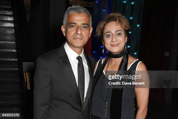 Mayor of London Sadiq Khan and Saadiya Khan attend the GQ Men Of The Year Awards at the Tate Modern on September 5, 2017 in London, England.