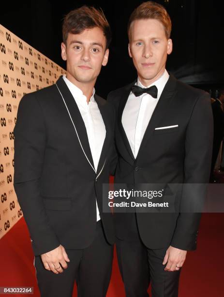 Tom Daley and Dustin Lance Black attend the GQ Men Of The Year Awards at the Tate Modern on September 5, 2017 in London, England.