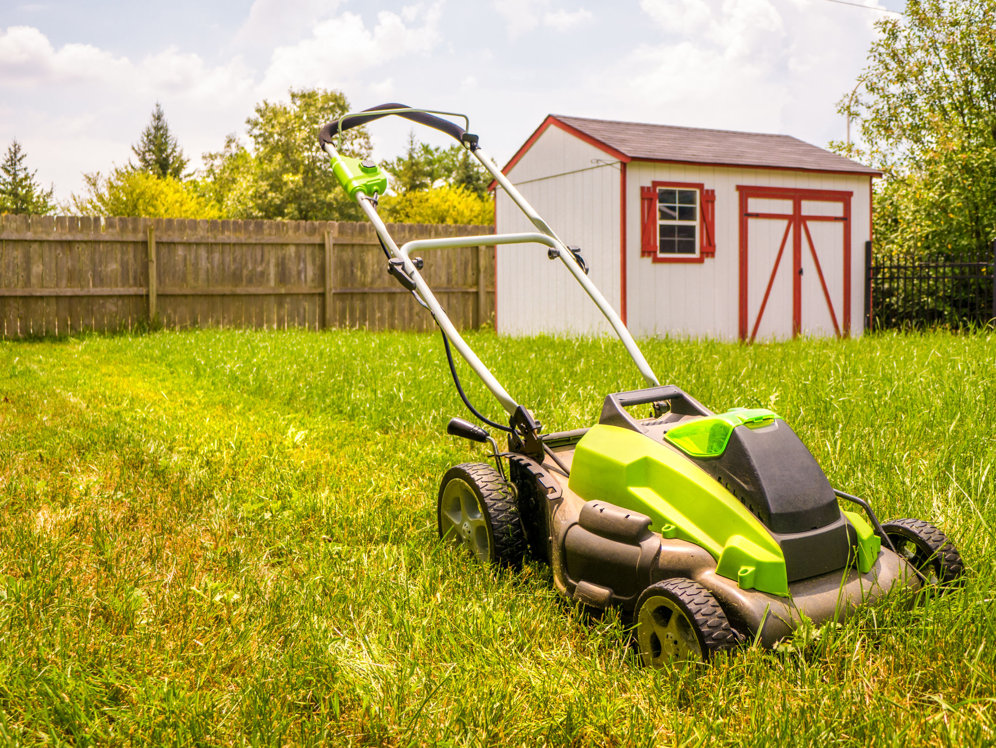 battery powered mower