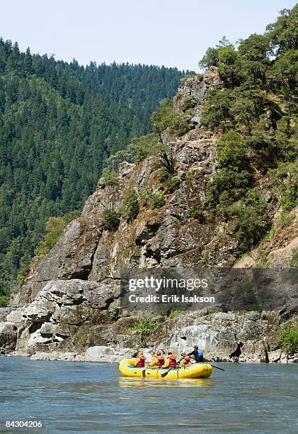 group whitewater rafting - rogue river stock pictures, royalty-free photos & images