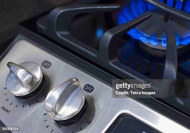 close up of gas stove - cooker dial stock pictures, royalty-free photos & images