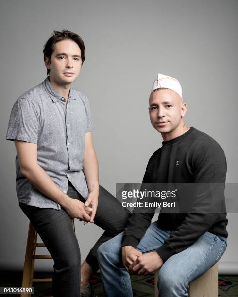 Filmmakers Dan Sickles and Antonio Santini are photographed at the Sundance NEXT FEST at The Theatre At The Ace Hotel on August 13, 2017 in Los...