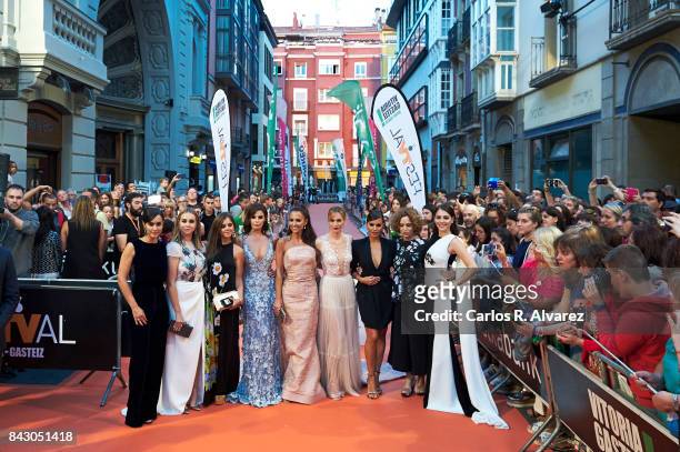Spanish actresses Megan Montaner, Paula Usero, Lucia Diez, Marta Torne, Paula Echevarria, Marta Hazas, Monica Cruz, Adriana Ozores and Andrea Duro...
