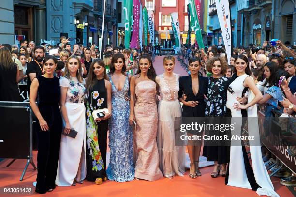 Spanish actresses Megan Montaner, Paula Usero, Lucia Diez, Marta Torne, Paula Echevarria, Marta Hazas, Monica Cruz, Adriana Ozores and Andrea Duro...