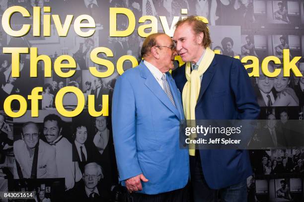 Clive Davis and Ray Davies attend the Clive Davis: 'Soundtrack Of Our Lives' special screening at The Curzon Mayfair on September 5, 2017 in London,...