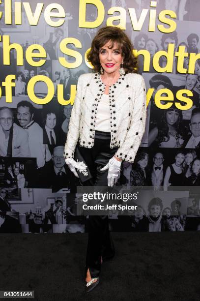 Joan Collins attends the Clive Davis: 'Soundtrack Of Our Lives' special screening at The Curzon Mayfair on September 5, 2017 in London, England.