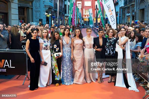 Spanish actresses Megan Montaner, Paula Usero, Lucia Diez, Marta Torne, Paula Echevarria, Marta Hazas, Monica Cruz, Adriana Ozores and Andrea Duro...