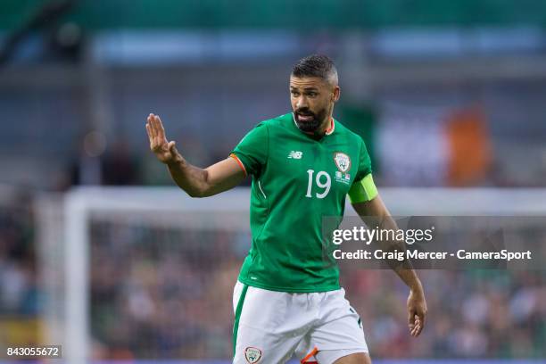 Republic of Ireland's Jonathan Walters during the FIFA 2018 World Cup Qualifier between Republic of Ireland and Serbia at Aviva Stadium on September...