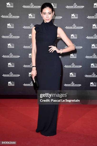 Hikari Mori arrives for the Jaeger-LeCoultre Gala Dinner during the 74th Venice International Film Festival at Arsenale on September 5, 2017 in...