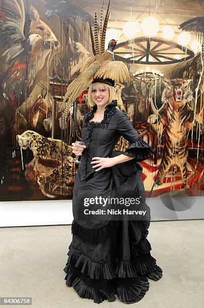 Artist Rosson Crow attends a Private View of Rosson Crow at White Cube on January 15, 2009 in London, England.