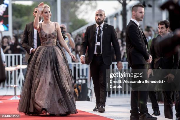 Jennifer Lawrence attends the 'mother!' screening during the 74th Venice Film Festival at Sala Grande on September 5, 2017 in Venice, Italy.