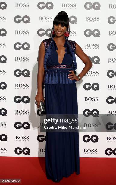 Aicha Mckenzie attends the GQ Men Of The Year Awards at Tate Modern on September 5, 2017 in London, England.