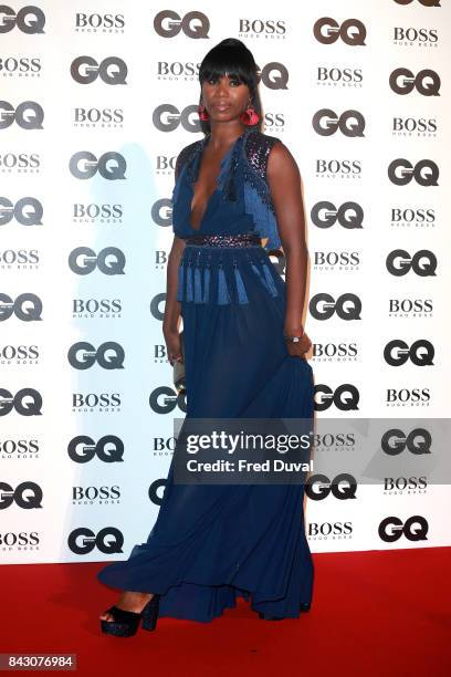 Aicha McKenzie attends the GQ Men Of The Year Awards at Tate Modern on September 5, 2017 in London, England.