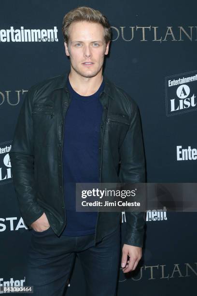 Sam Heughan attends the New York premiere of "Outlander" Season Three at Time Inc. On September 5, 2017 in New York City.