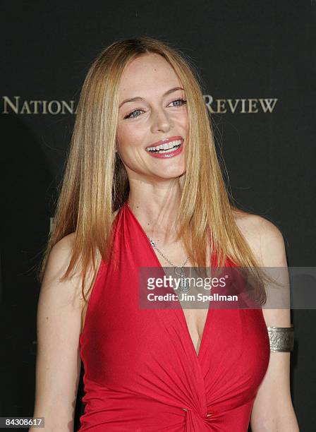 Actress Heather Graham attends the 2008 National Board of Review of Motion Pictures Awards Gala at Cipriani's 42nd Street on January 14, 2009 in New...