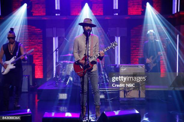 Episode 572 -- Pictured: Musical guest Gary Clark Jr. Performs on September 5, 2017 --