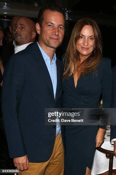 Matthew Slotover and Matthew Slotover attend a private dinner hosted by Emily Oppenheimer for the South London Gallery at Mr Chow on September 5,...