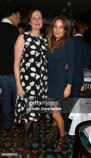 Margot Heller and Emily Oppenheimer attend a private dinner hosted by Emily Oppenheimer for the South London Gallery at Mr Chow on September 5, 2017...