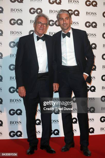 Larry Lamb and George Lamb attend the GQ Men Of The Year Awards at Tate Modern on September 5, 2017 in London, England.