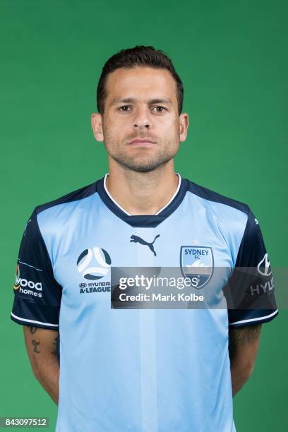 Bobo poses during the Sydney FC A-League headshots session at Macquarie University on September 5, 2017 in Sydney, Australia.