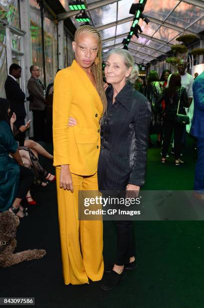 Stacey McKenzie and Andrea Bolley Toronto Fashion Week - Opening Night Party at Bloor-Yorkville on September 5, 2017 in Toronto, Canada.