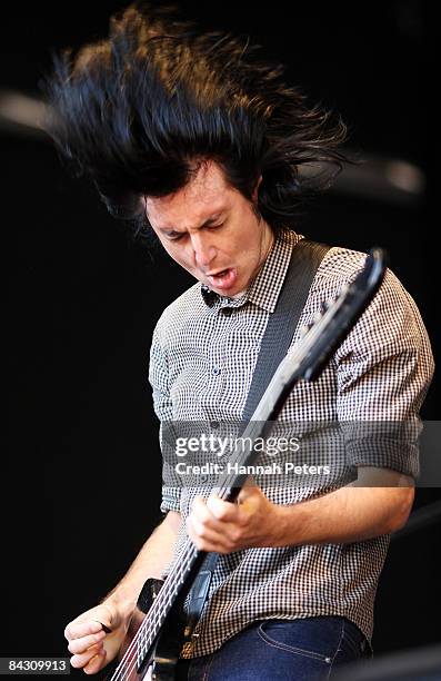 Dolf de Borst from the Datsuns performs during the 2009 Big Day Out at Mt Smart Stadium on January 16, 2009 in Auckland, New Zealand.