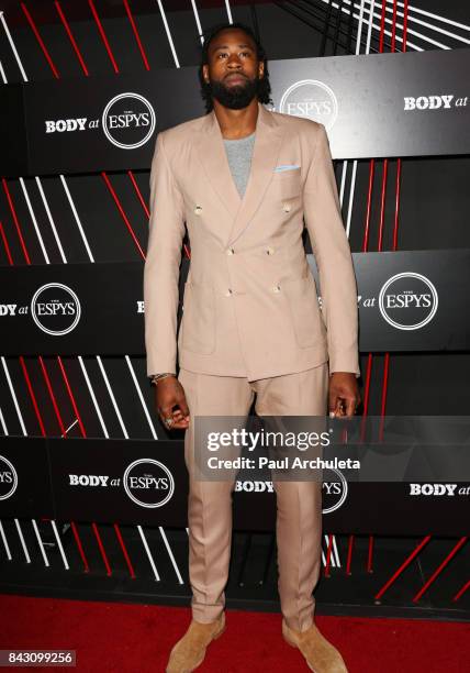 Player DeAndre Jordan attends the ESPN Magazine Body Issue pre-ESPYS party at Avalon Hollywood on July 11, 2017 in Los Angeles, California.