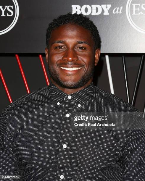 Running Back Reggie Bush attends the ESPN Magazine Body Issue pre-ESPYS party at Avalon Hollywood on July 11, 2017 in Los Angeles, California.