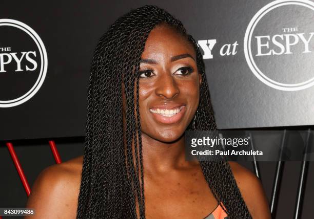 Player Nneka Ogwumike attends the ESPN Magazine Body Issue pre-ESPYS party at Avalon Hollywood on July 11, 2017 in Los Angeles, California.