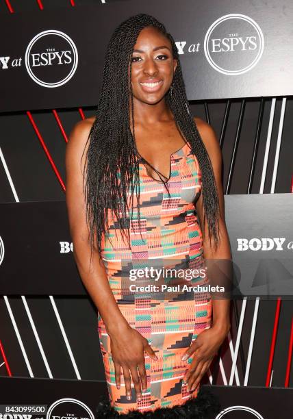 Player Nneka Ogwumike attends the ESPN Magazine Body Issue pre-ESPYS party at Avalon Hollywood on July 11, 2017 in Los Angeles, California.